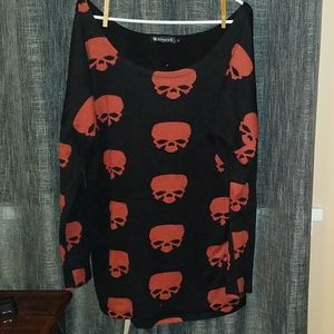 Allegra K XL Skull Sweater Dress